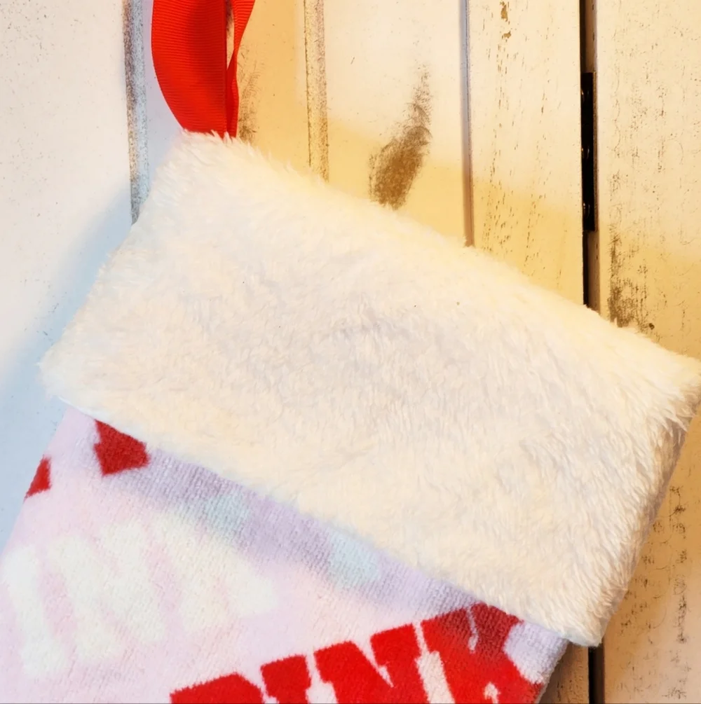 PINK Victoria's Secret Logo Holiday Stocking